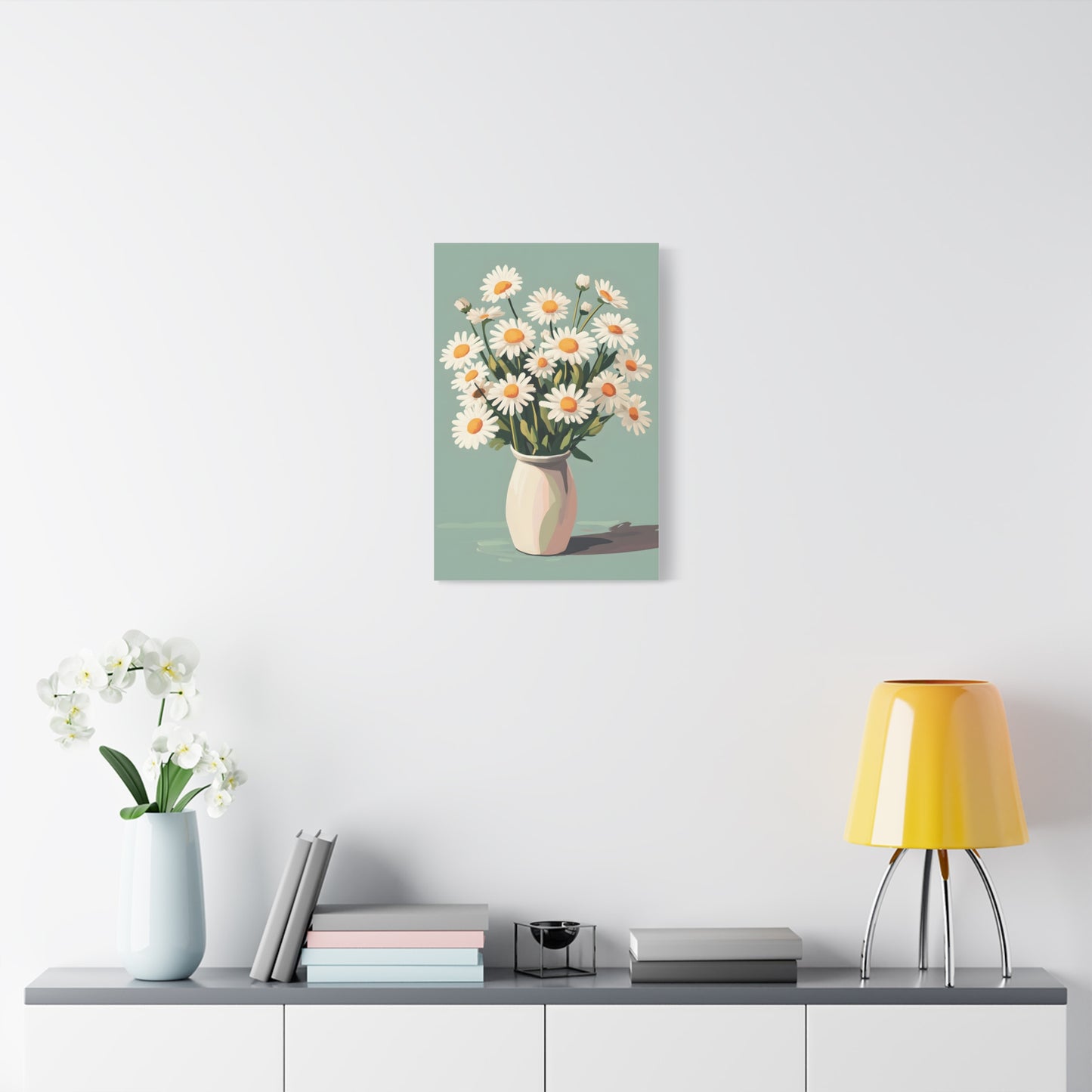Daisy Bouquet Canvas Wall Art - Matte Stretched