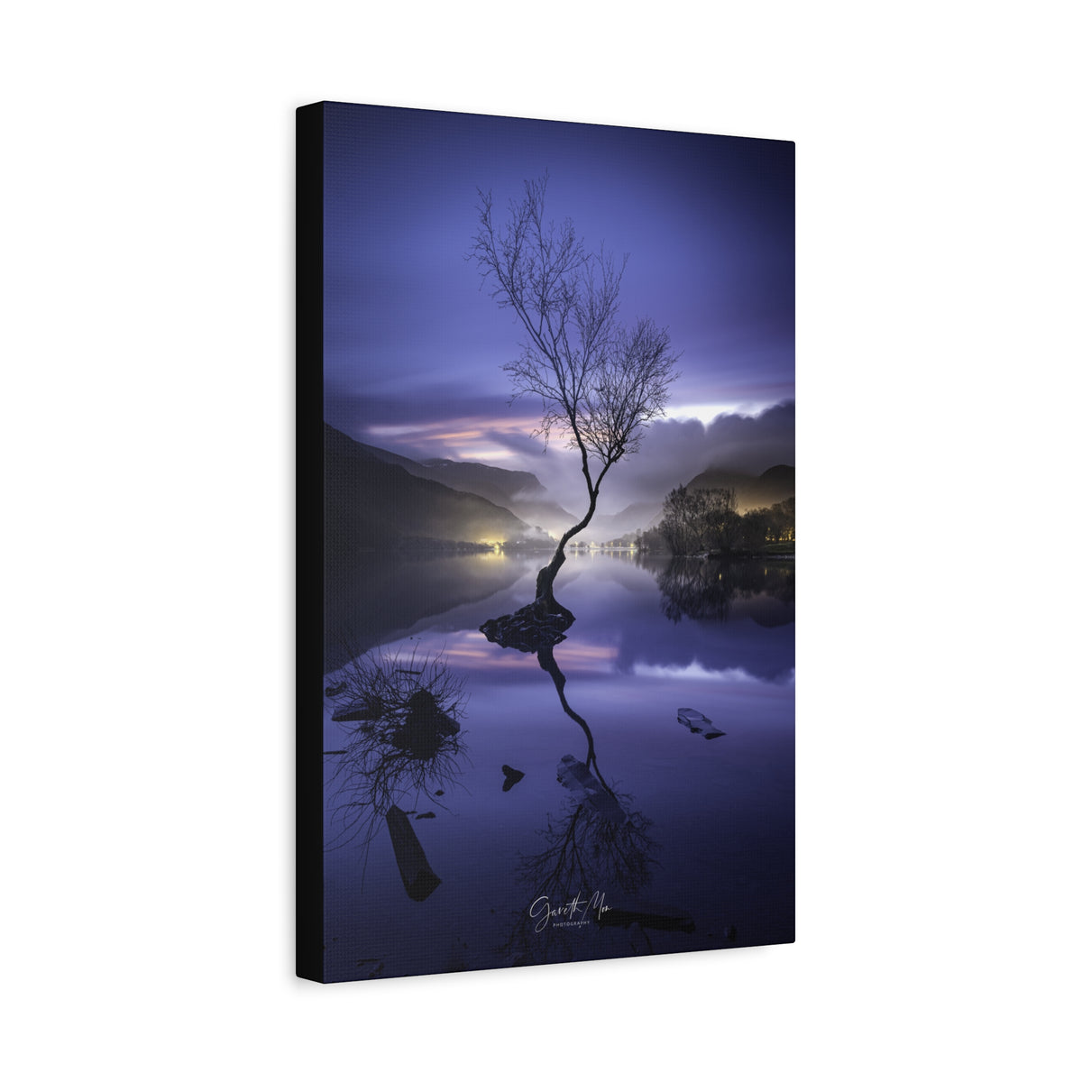 Llyn Padarn Twilight Reflections by Photographer Gareth Mon Jones