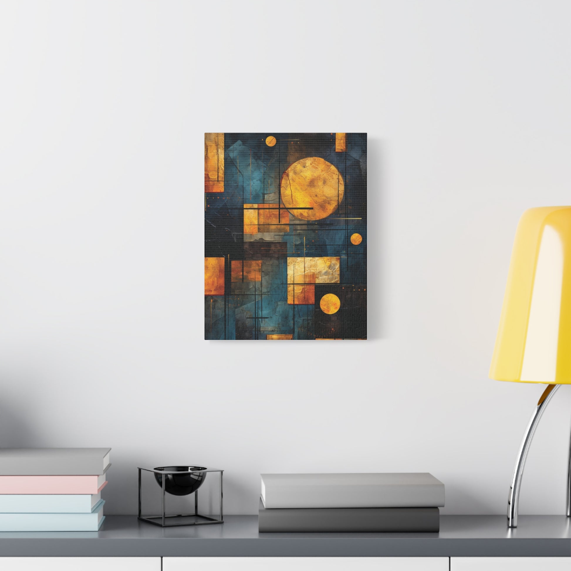 Abstract Geometric Wall Art Canvas Print, Modern Home Decor