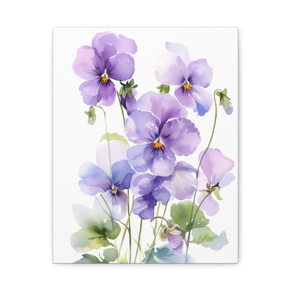 Elegant Pansy Flower Art Print, Home Decor