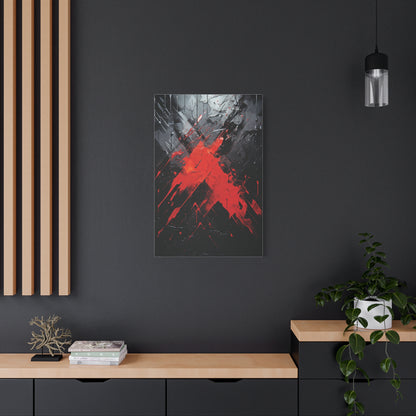 Scarlet Slash— Urban Modern Art Print