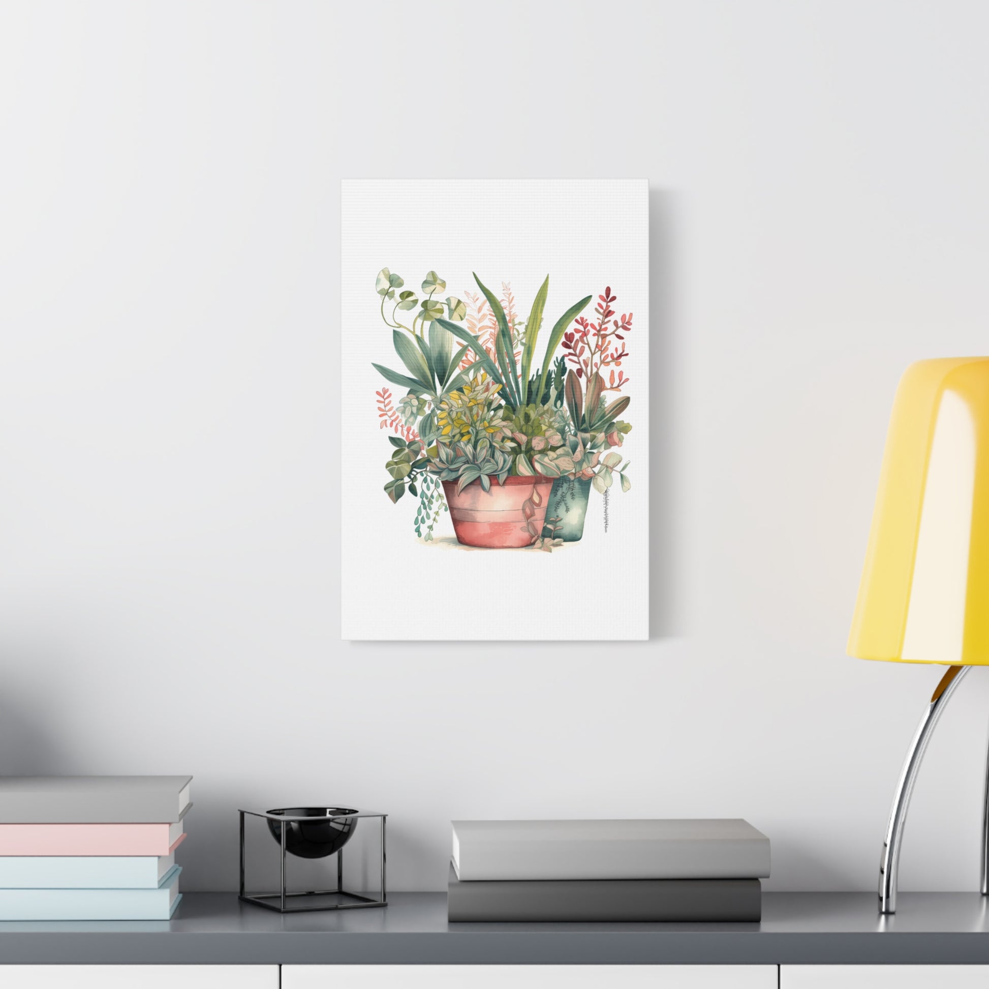 Botanical Canvas Print, Wall Decor, Indoor Plants Art