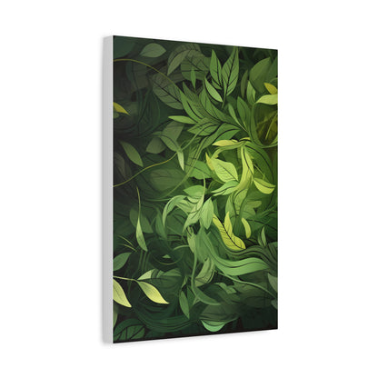 Verdant Dreams — Leafy Modern Nature Print