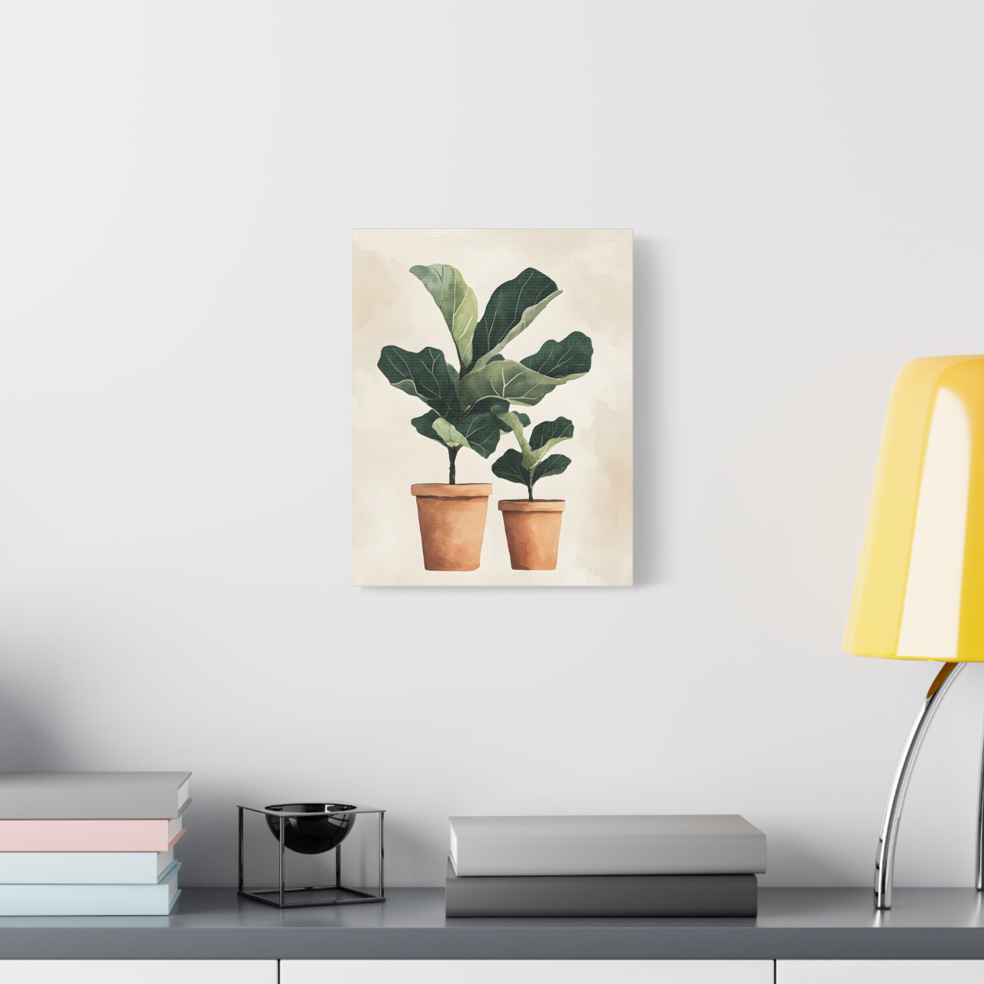 Botanical Wall Art Print, Fiddle Leaf Fig Canvas