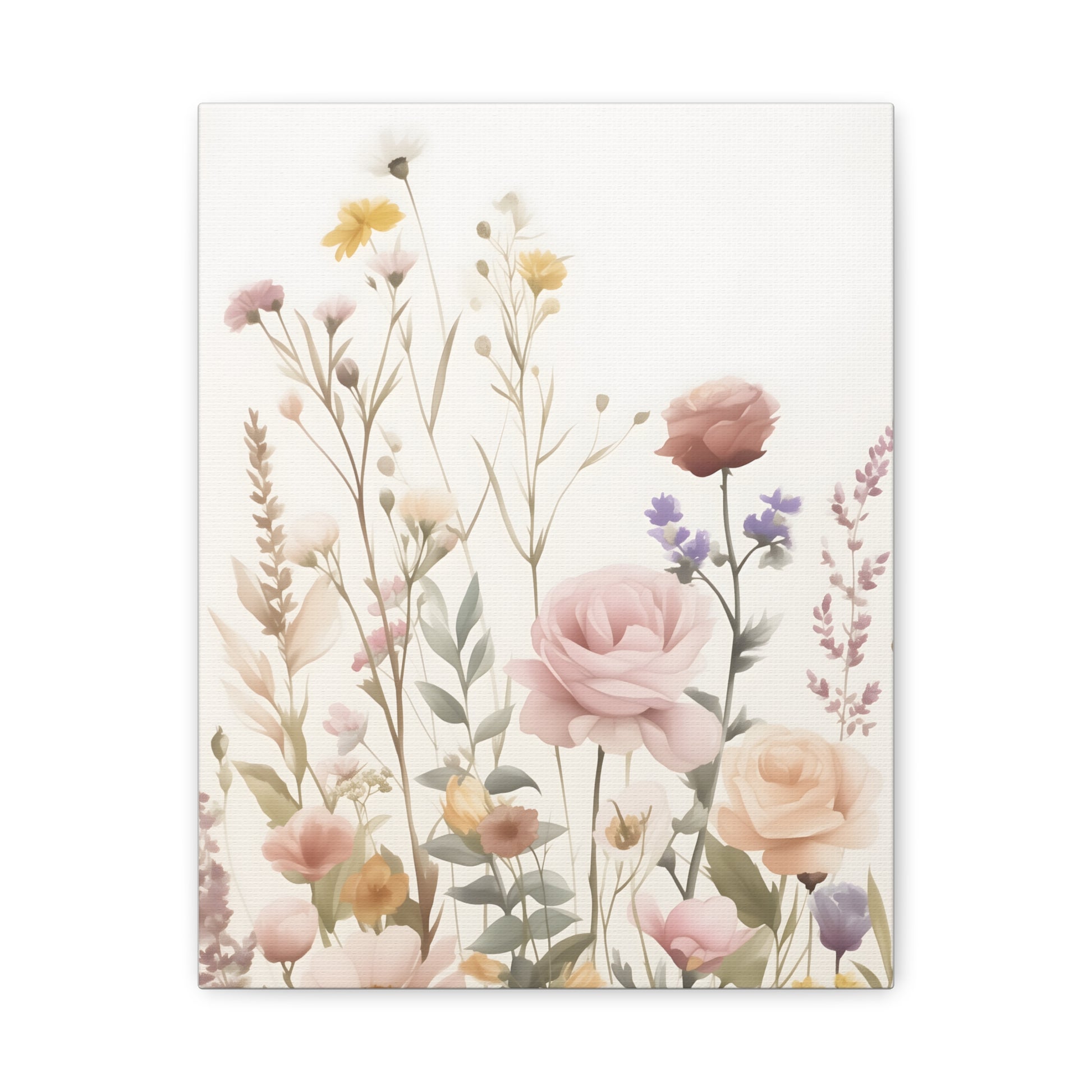 Floral Canvas Wall Art, Home Decor, Rustic Art