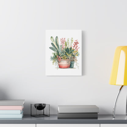 Blooming Botanicals — Watercolor Potted Plant Wall Art