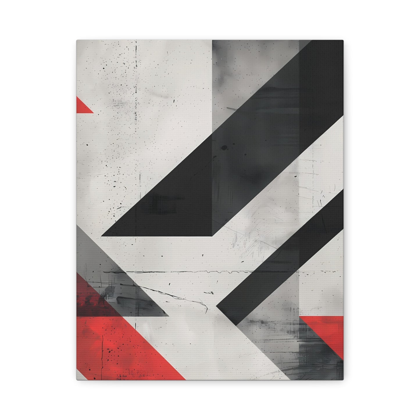 Industrial Arrows — Modern Black & Red Poster