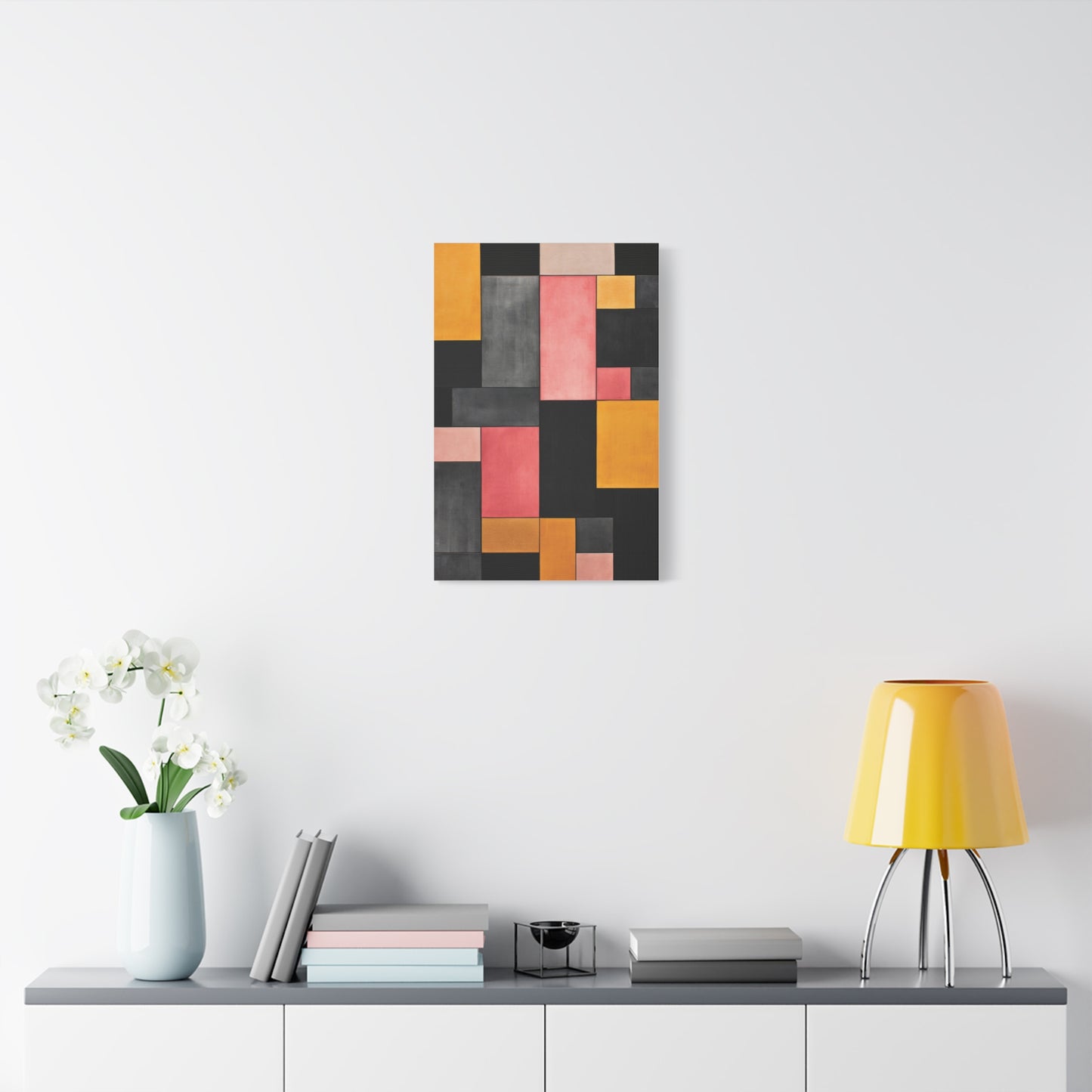 Modern Wall Art Print - Geometric Canvas Decor