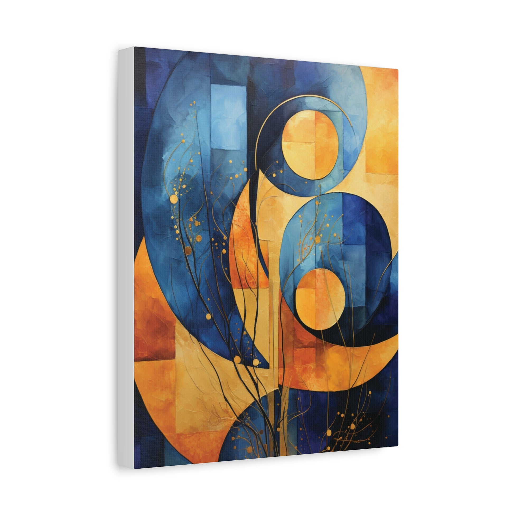Abstract Geometric Canvas Art, Modern Wall Decor,