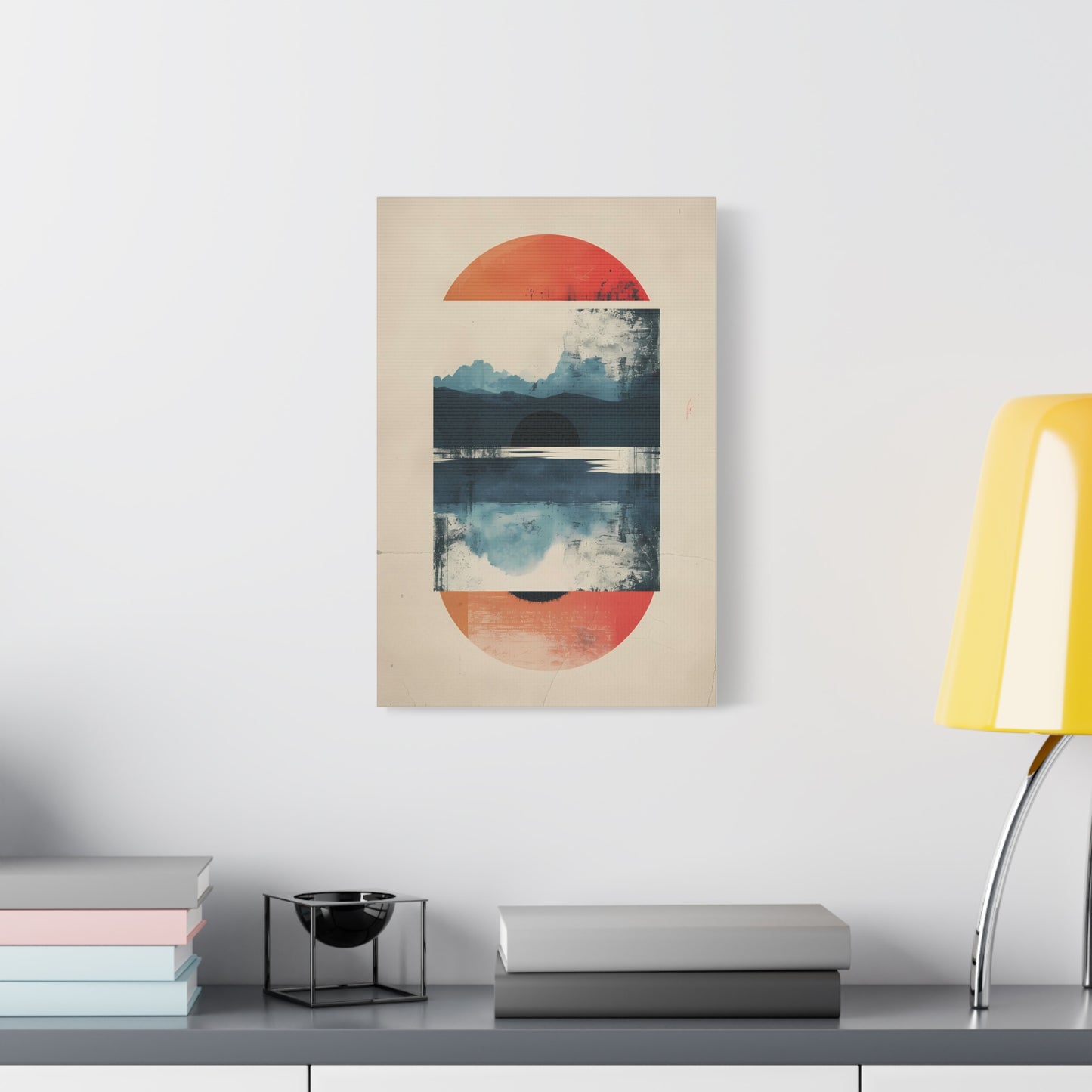 Abstract Sunrise Landscape Matte Canvas Print