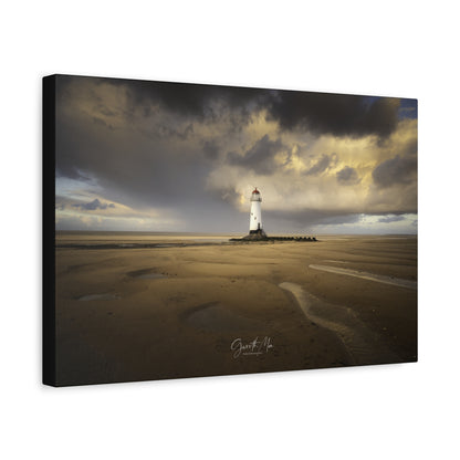 Talacre Lighthouse Across the Sands By Photographer Gareth Mon Jones