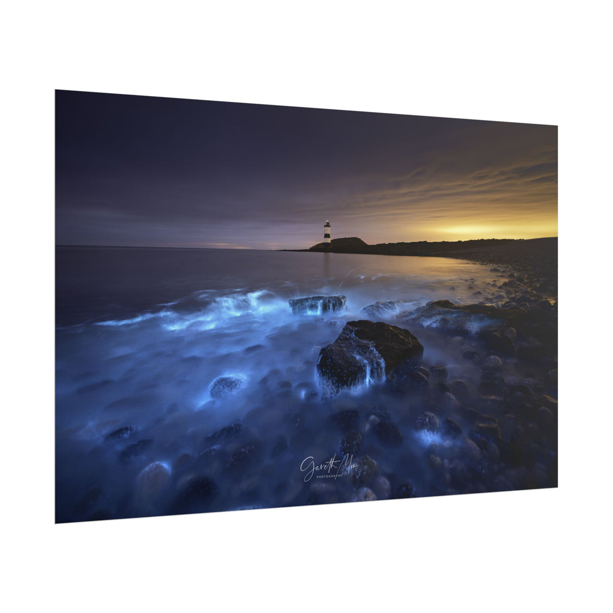 Bioluminescent Anglesey Fine Art Print | By Photographer Gareth Mon Jones