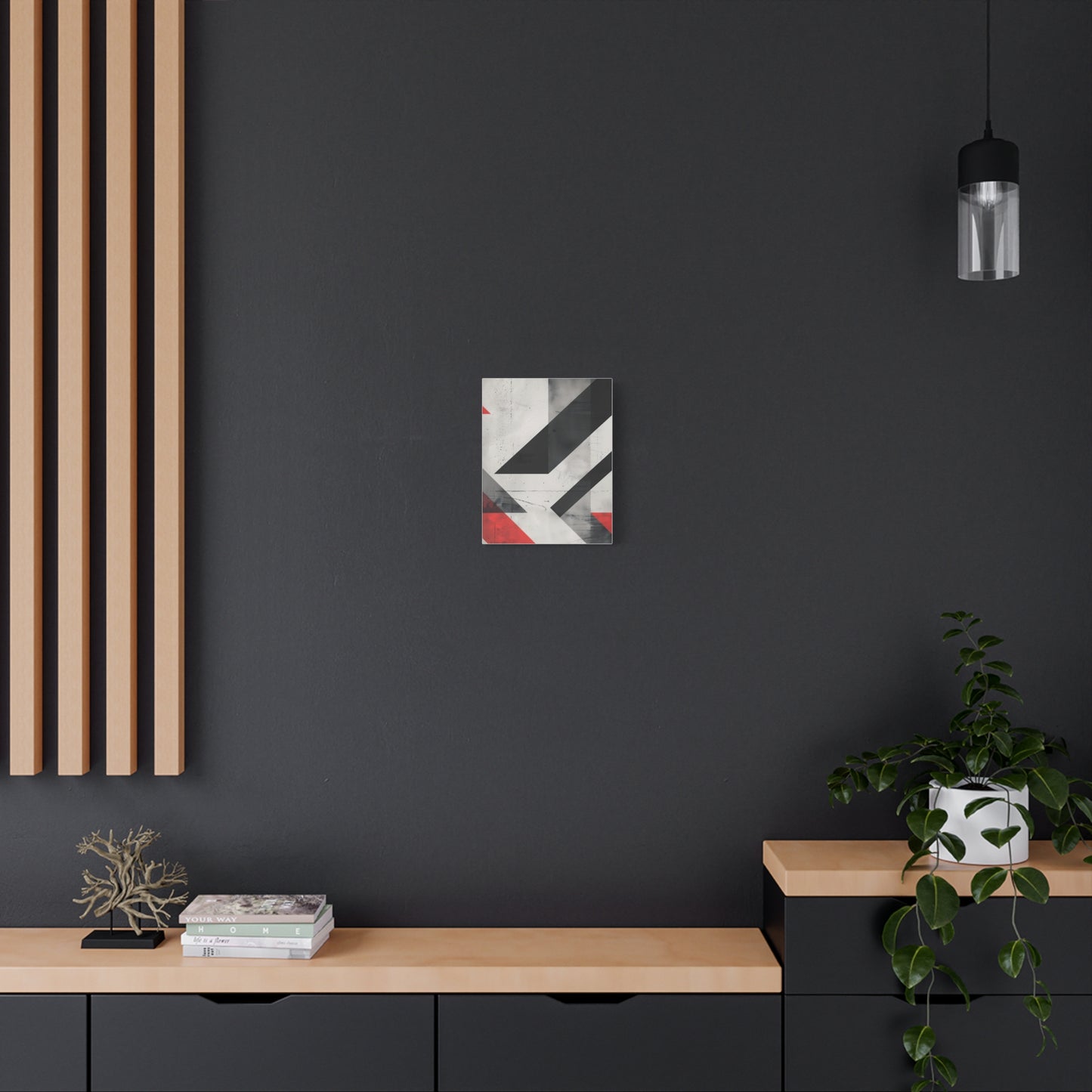 Industrial Arrows — Modern Black & Red Poster