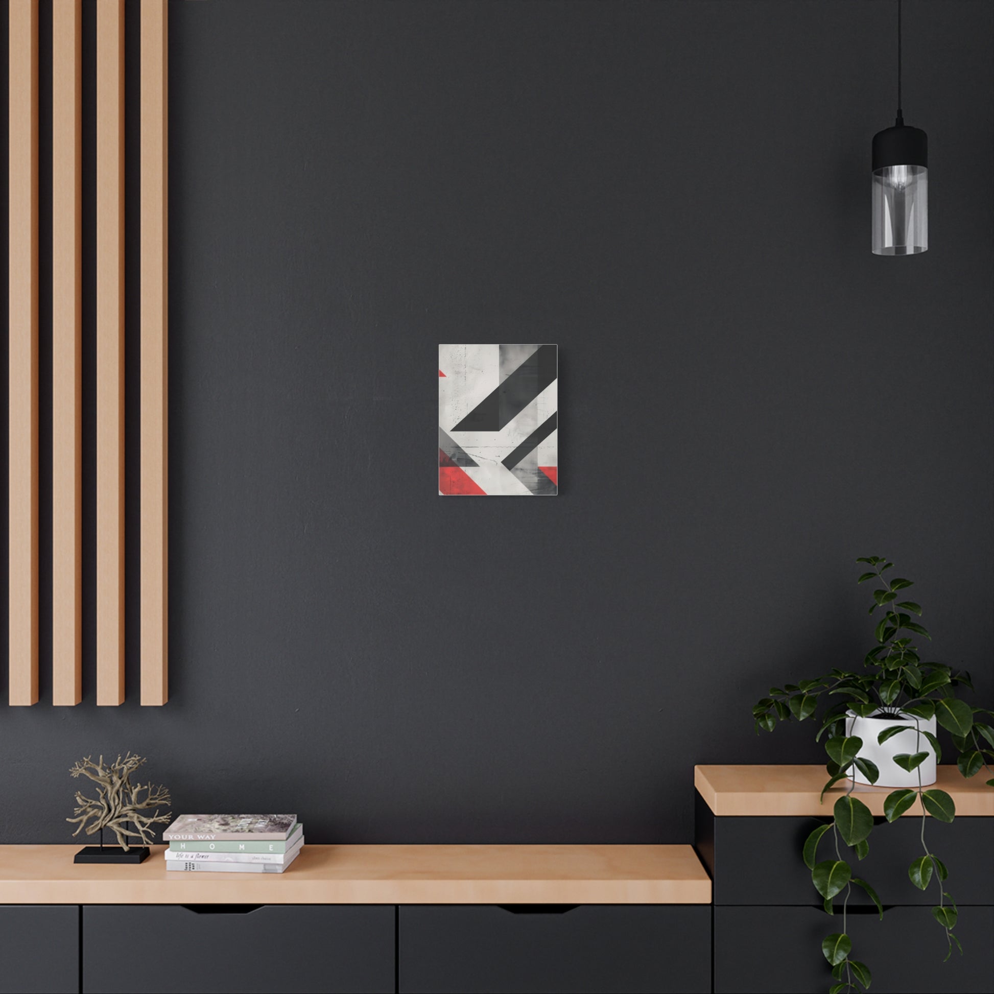 Industrial Arrows — Modern Black & Red Poster