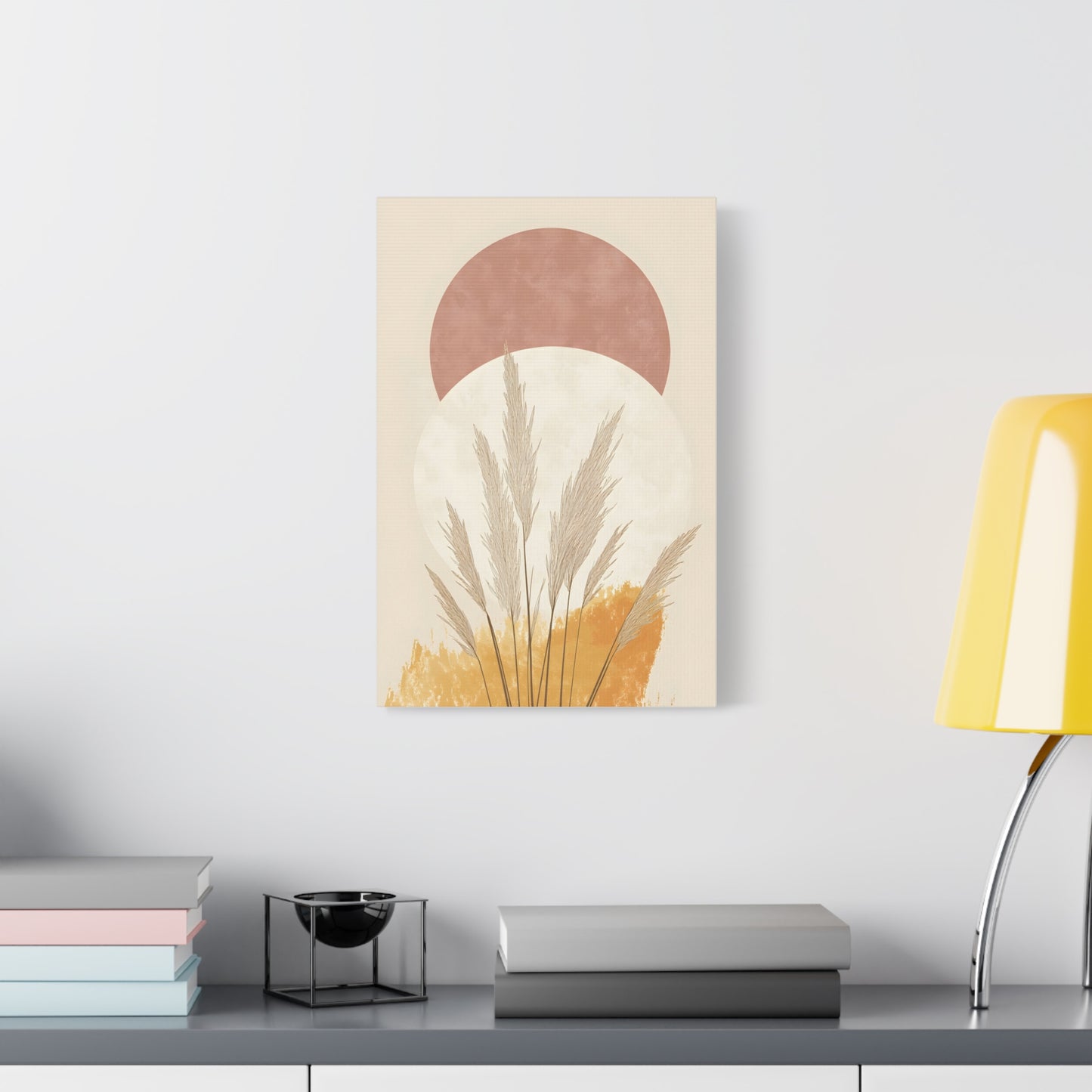 Boho Chic Wall Art Canvas, Modern Decorative Print