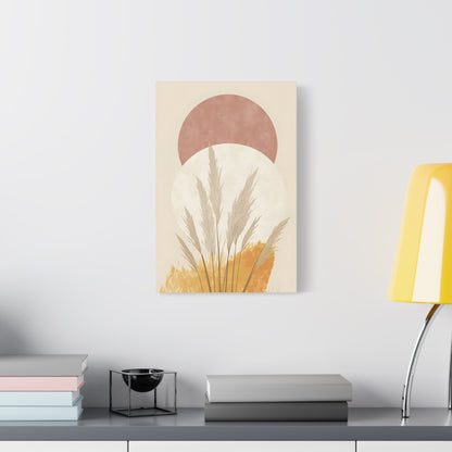 Boho Chic Wall Art Canvas, Modern Decorative Print