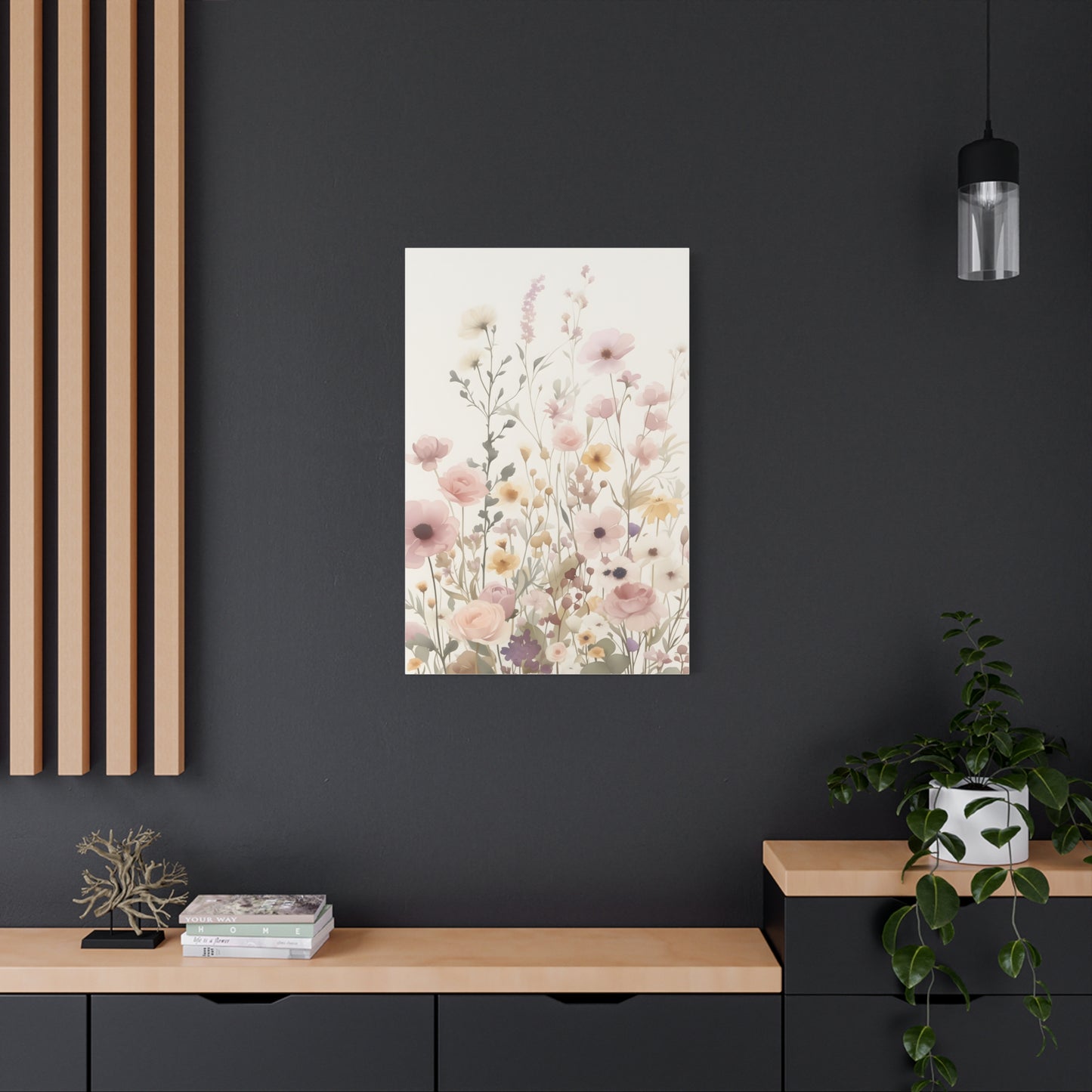 Floral Canvas Wall Art, Elegant Home Décor