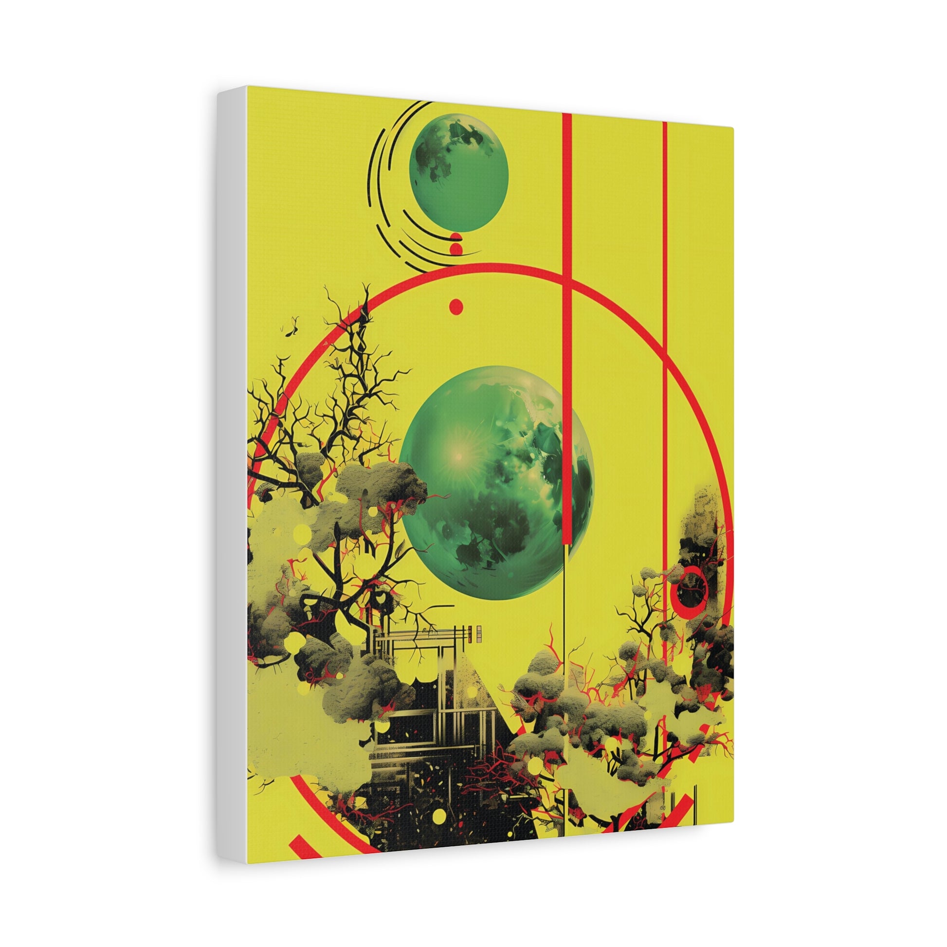 Abstract Wall Art Print, Colorful Canvas Decor