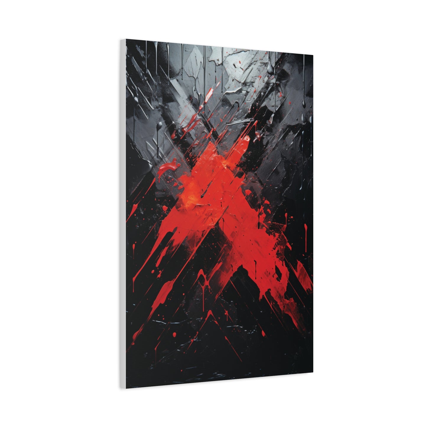 Scarlet Slash— Urban Modern Art Print