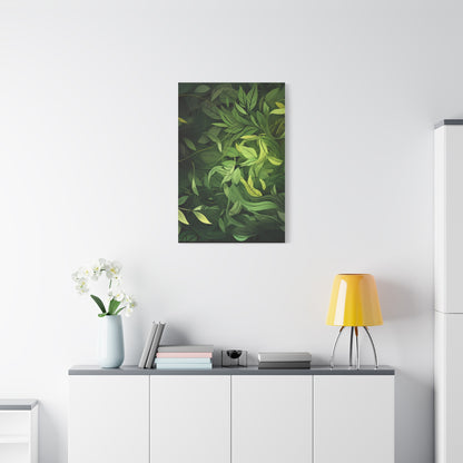 Verdant Dreams — Leafy Modern Nature Print