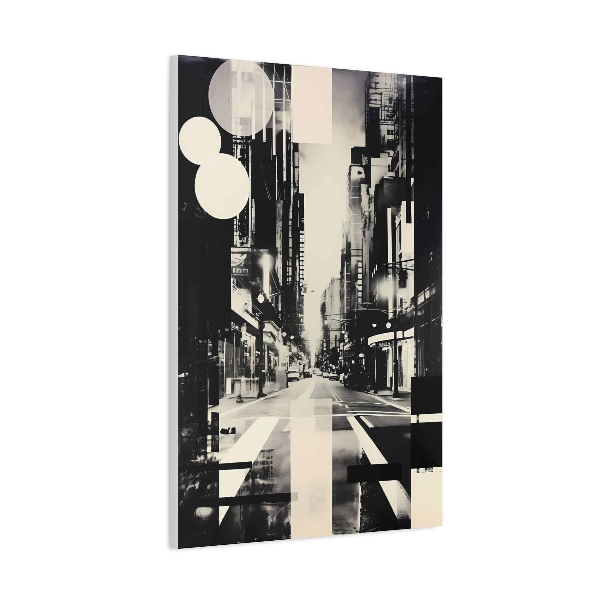 Urban Abstract Wall Art Canvas Print, Modern Home Decor