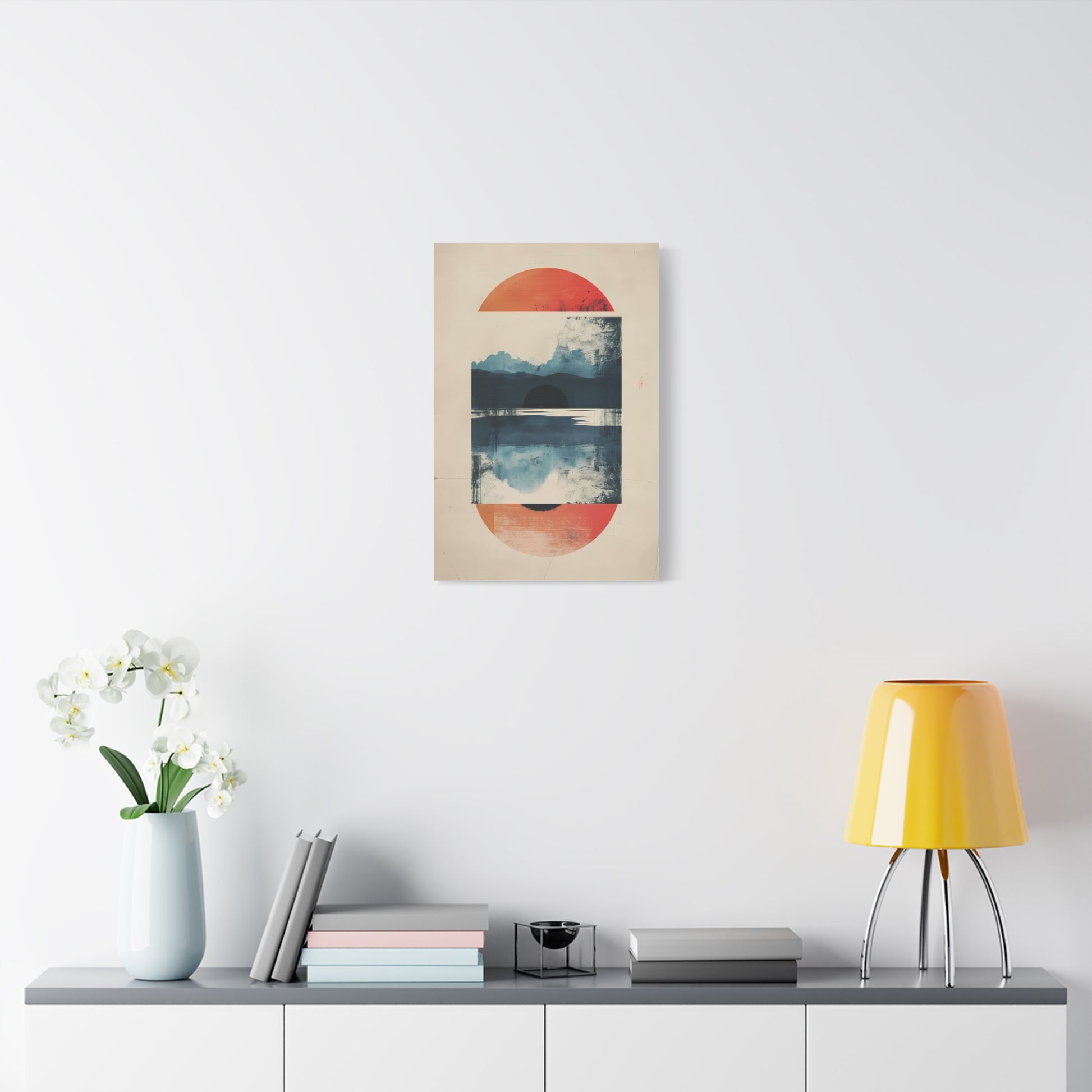 Abstract Sunrise Landscape Matte Canvas Print