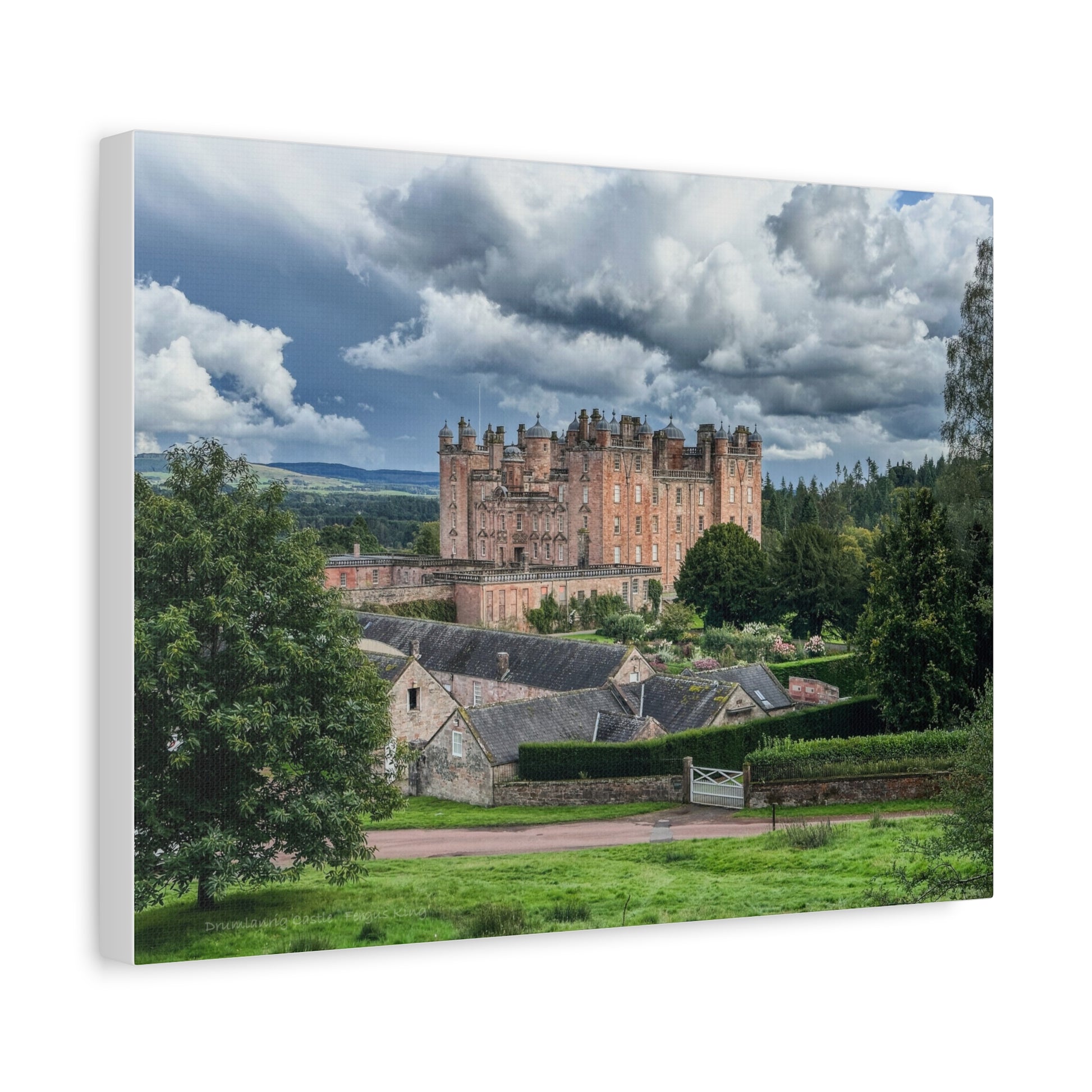Drumlanrig Castle Canvas Print – by Photographer Fergus King