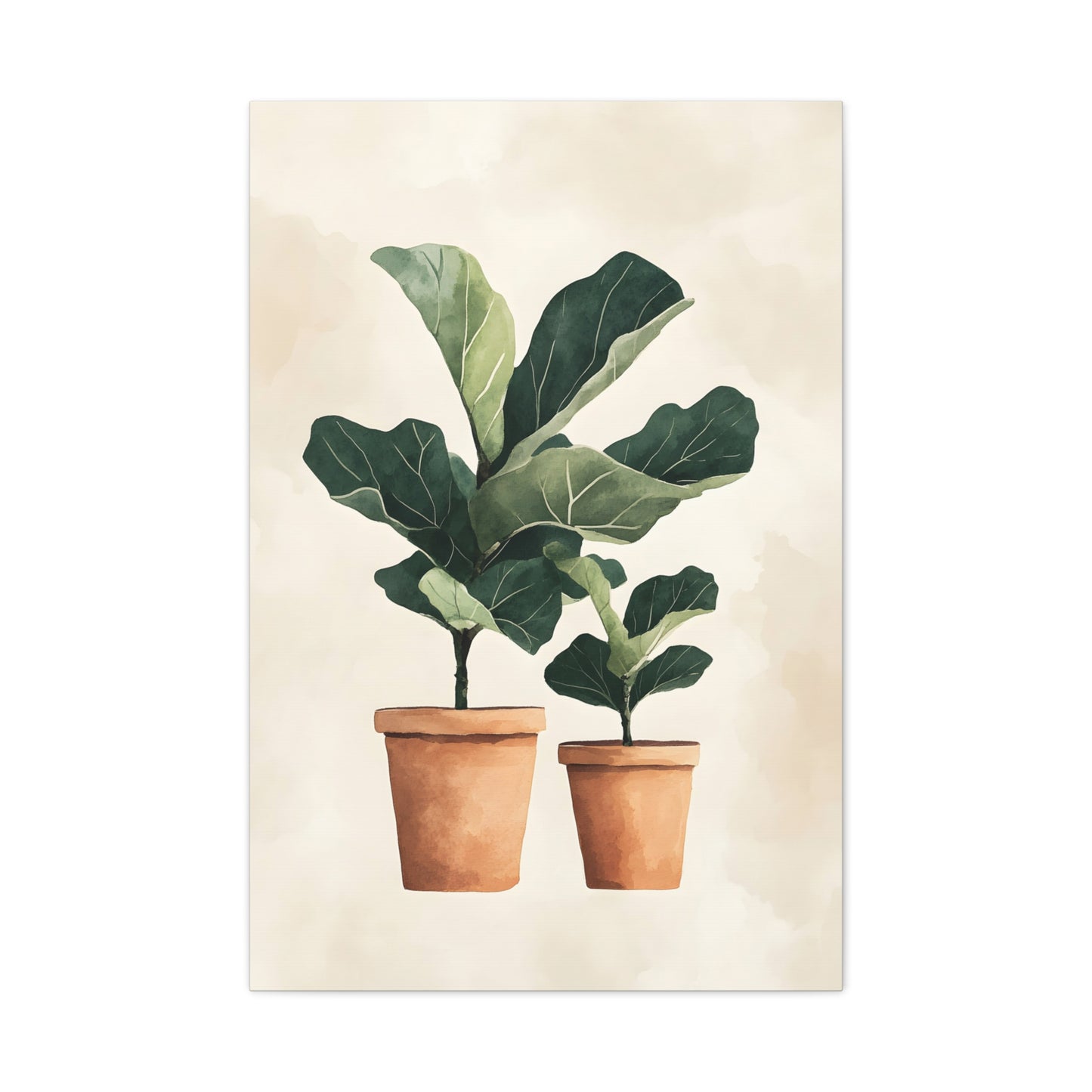 Botanical Wall Art Print, Fiddle Leaf Fig Canvas