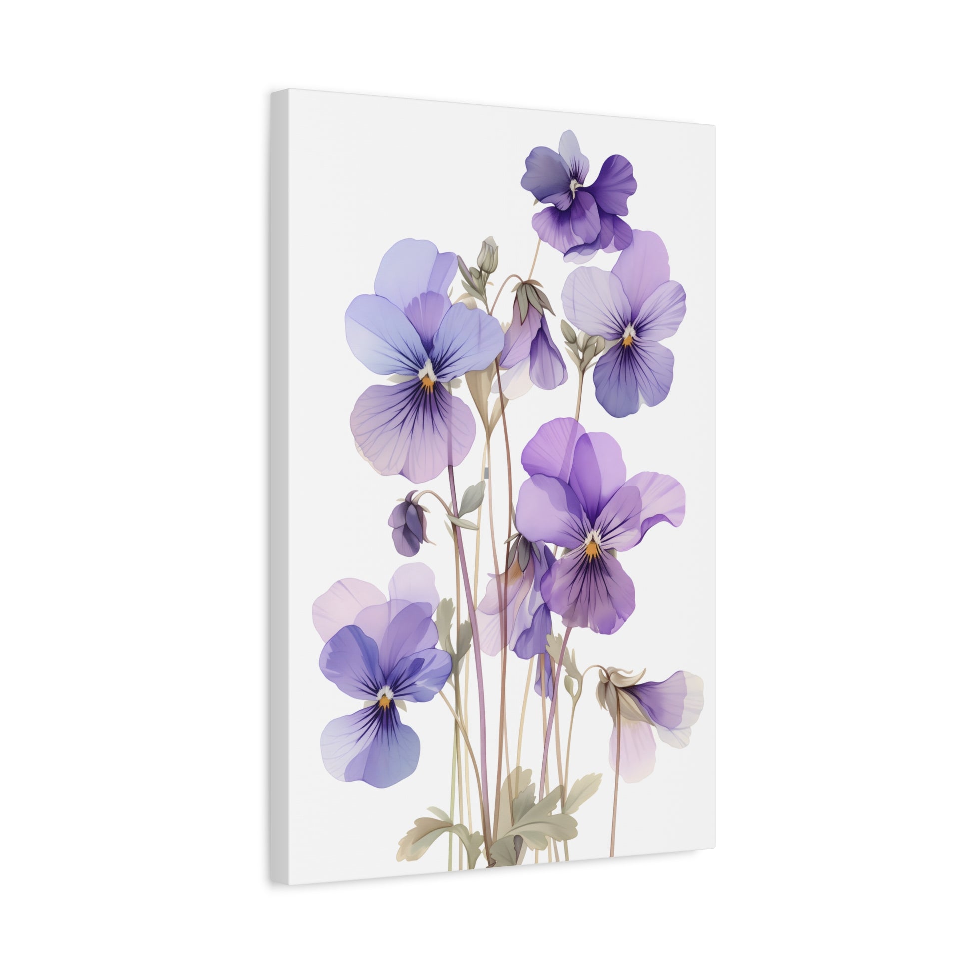 Lavender Whisper — Blue Purple Floral Botanical Print