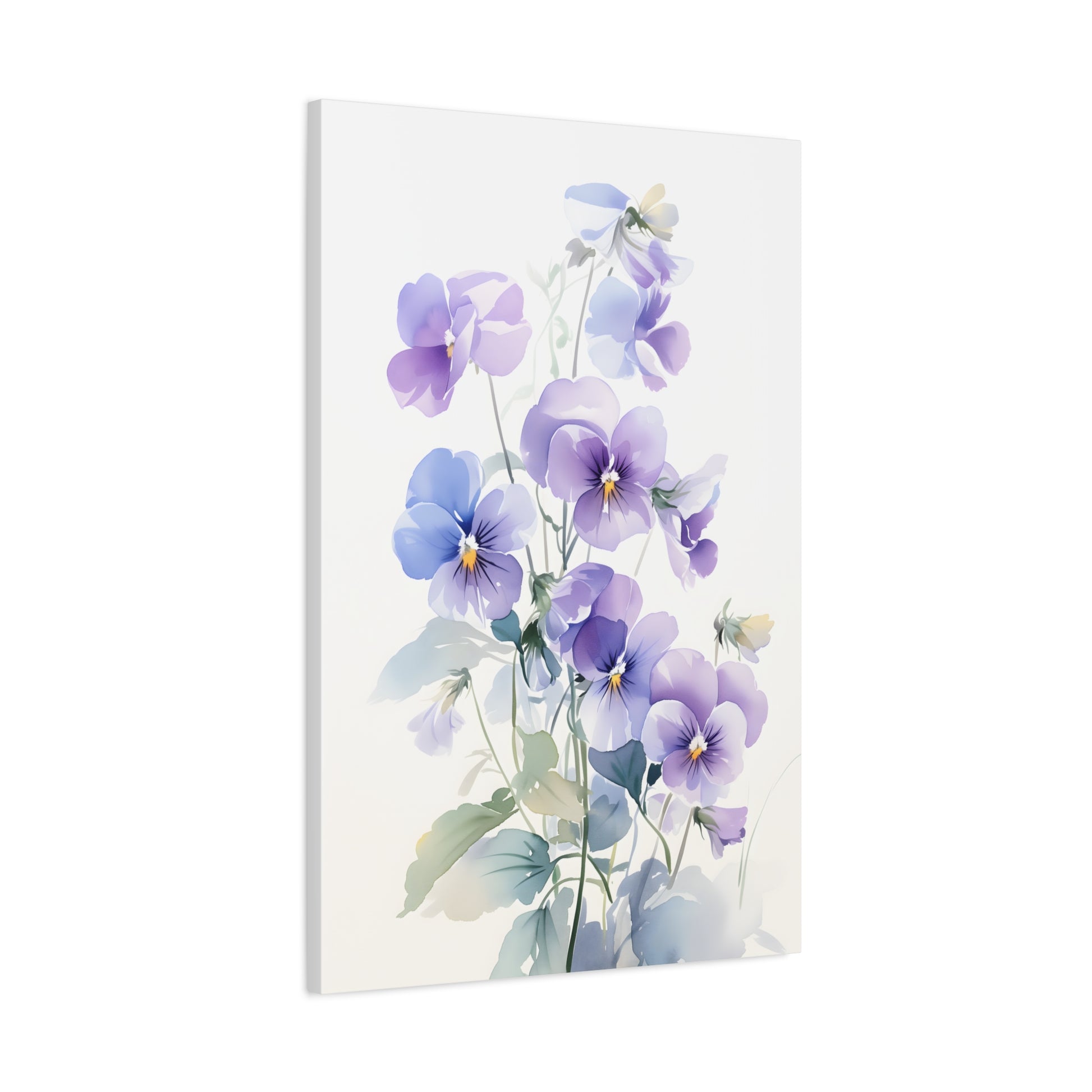 Delicate Spring Floral Art Print, Pastel Flower Wall Decor