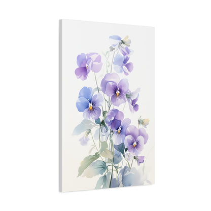 Delicate Spring Floral Art Print, Pastel Flower Wall Decor