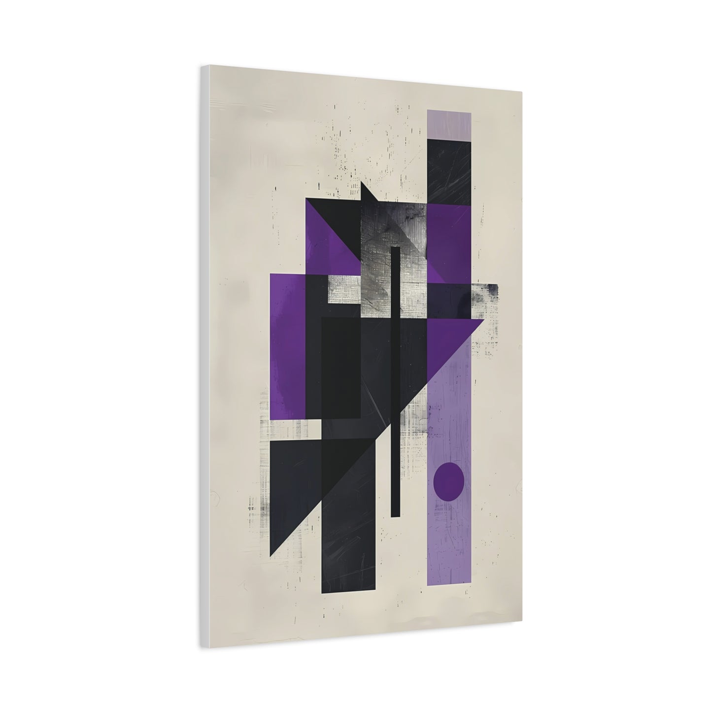 Structured Silence — Geometric Abstract Wall Art
