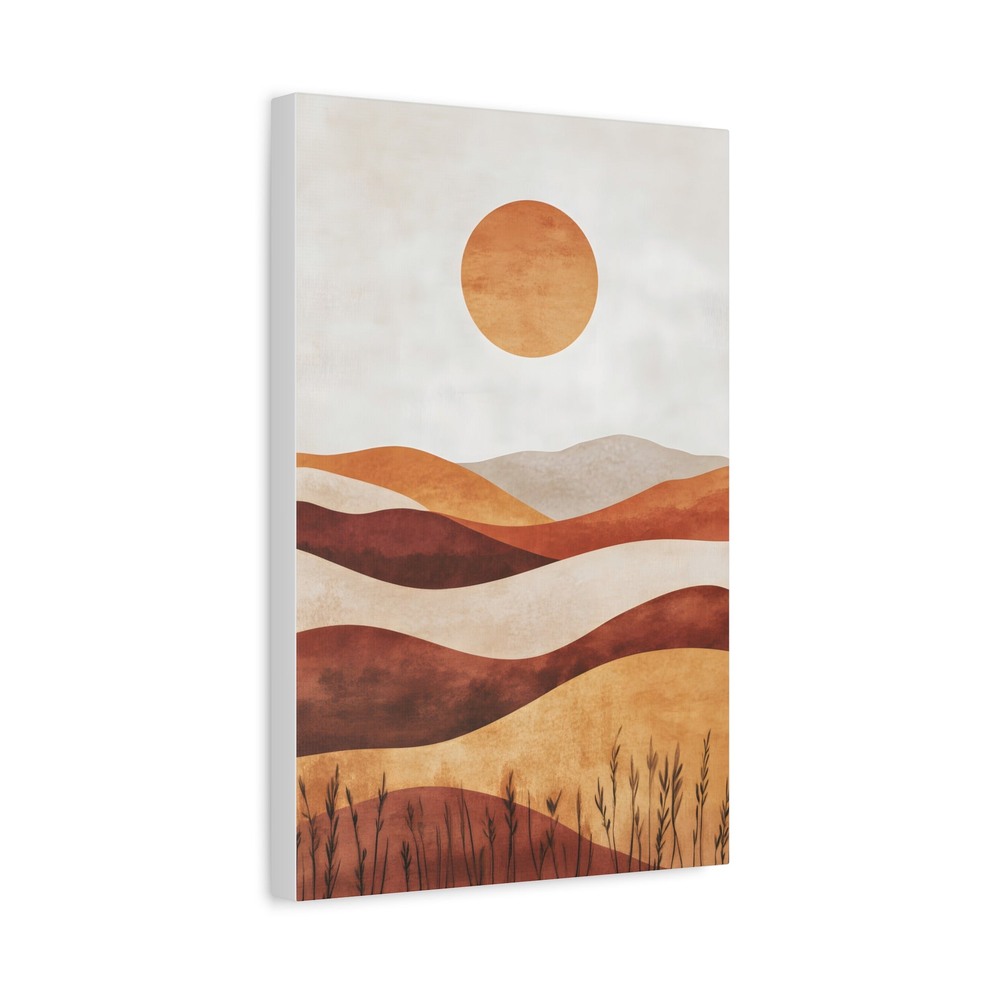 Boho Landscape Canvas Wall Art, Modern Home Decor