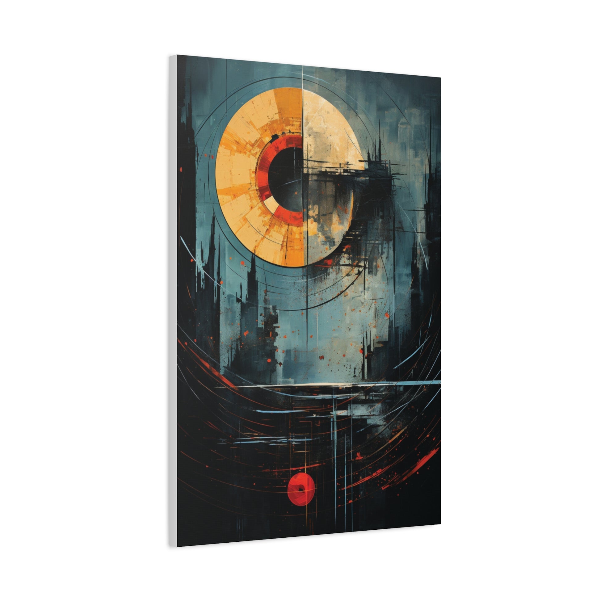 Orbital Echoes” — Cosmic Geometric Poster