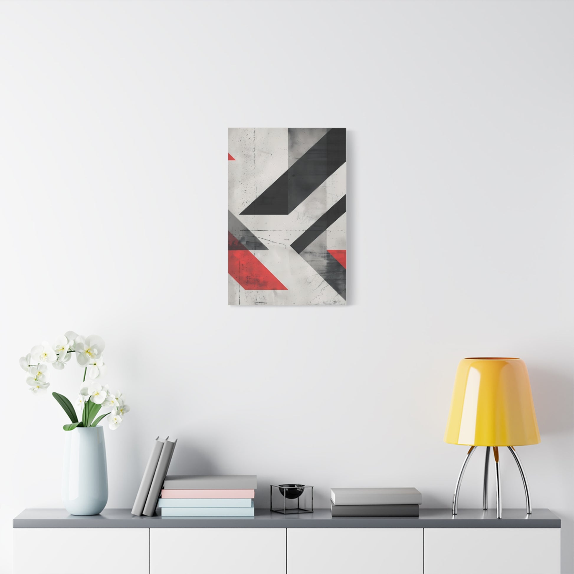 Industrial Arrows — Modern Black & Red Poster
