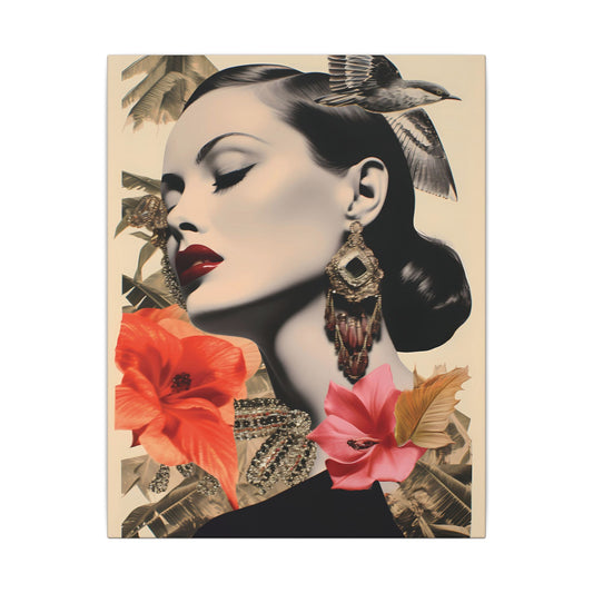 Abstract Pop Canvas Art — Dynamic Geometric Collage in Primary Hues