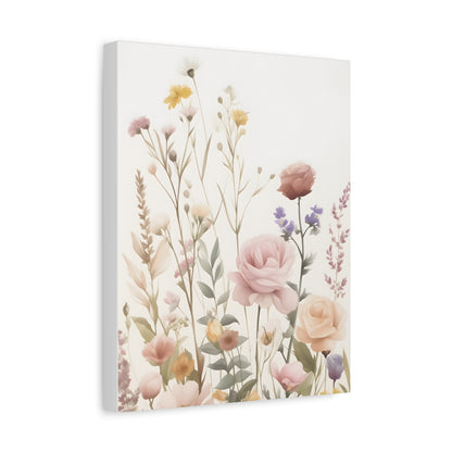 Floral Canvas Wall Art, Home Decor, Rustic Art