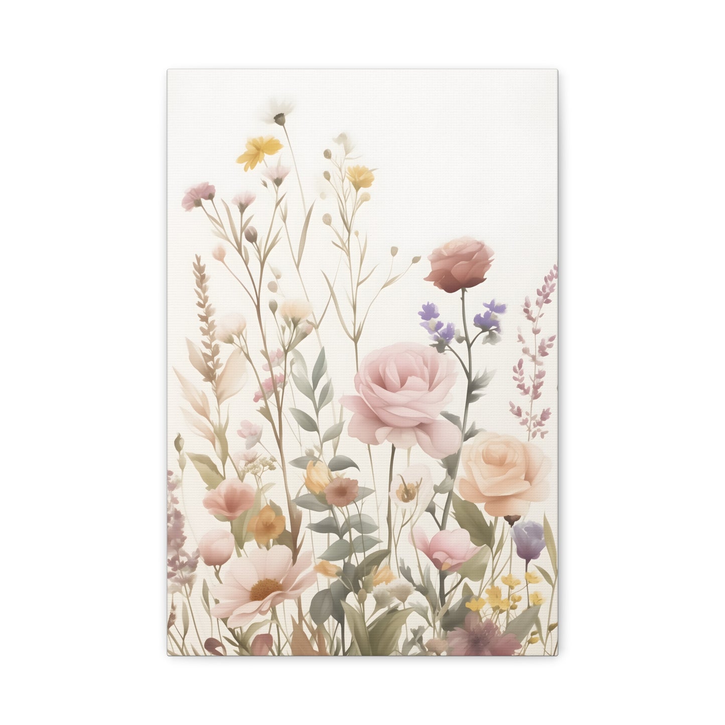 Floral Canvas Wall Art, Home Decor, Rustic Art