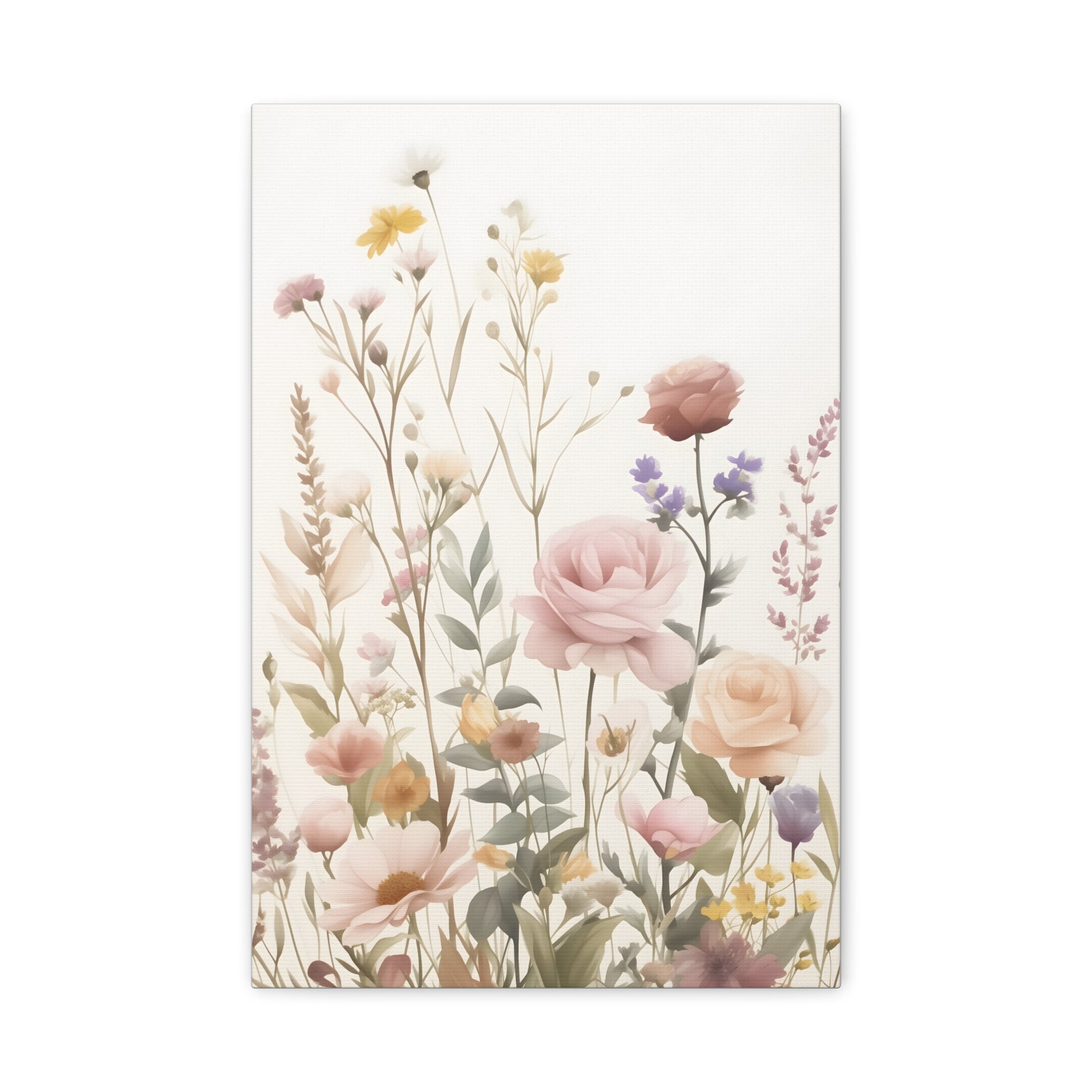 Floral Canvas Wall Art, Home Decor, Rustic Art