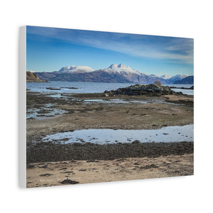 Ben Sgritheall Canvas Print – By Photographer Fergus King | Scottish Highlands Coastal Wall Art