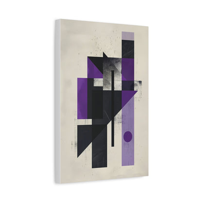 Structured Silence — Geometric Abstract Wall Art