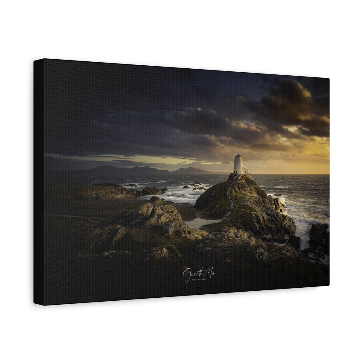 Llanddwyn Lighthouse – Winding Path Beneath a Moody Welsh Sky | By Photographer Gareth Mon Jones