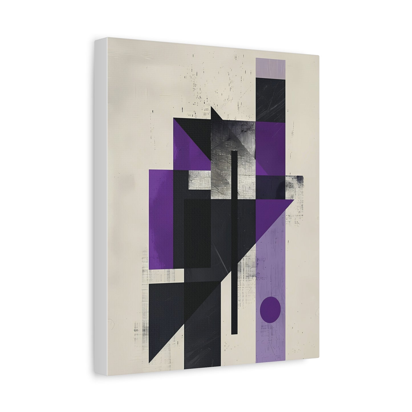 Structured Silence — Geometric Abstract Wall Art