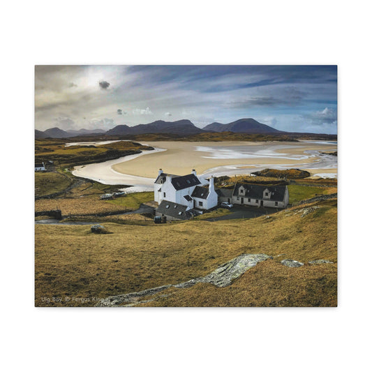 Uig Bay Canvas Print – Scottish Coastal Wall Art by Photographer Fergus King