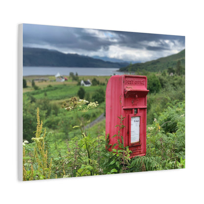 Skye Post Box, Scottish Highlands – Canvas Print by Fergus King
