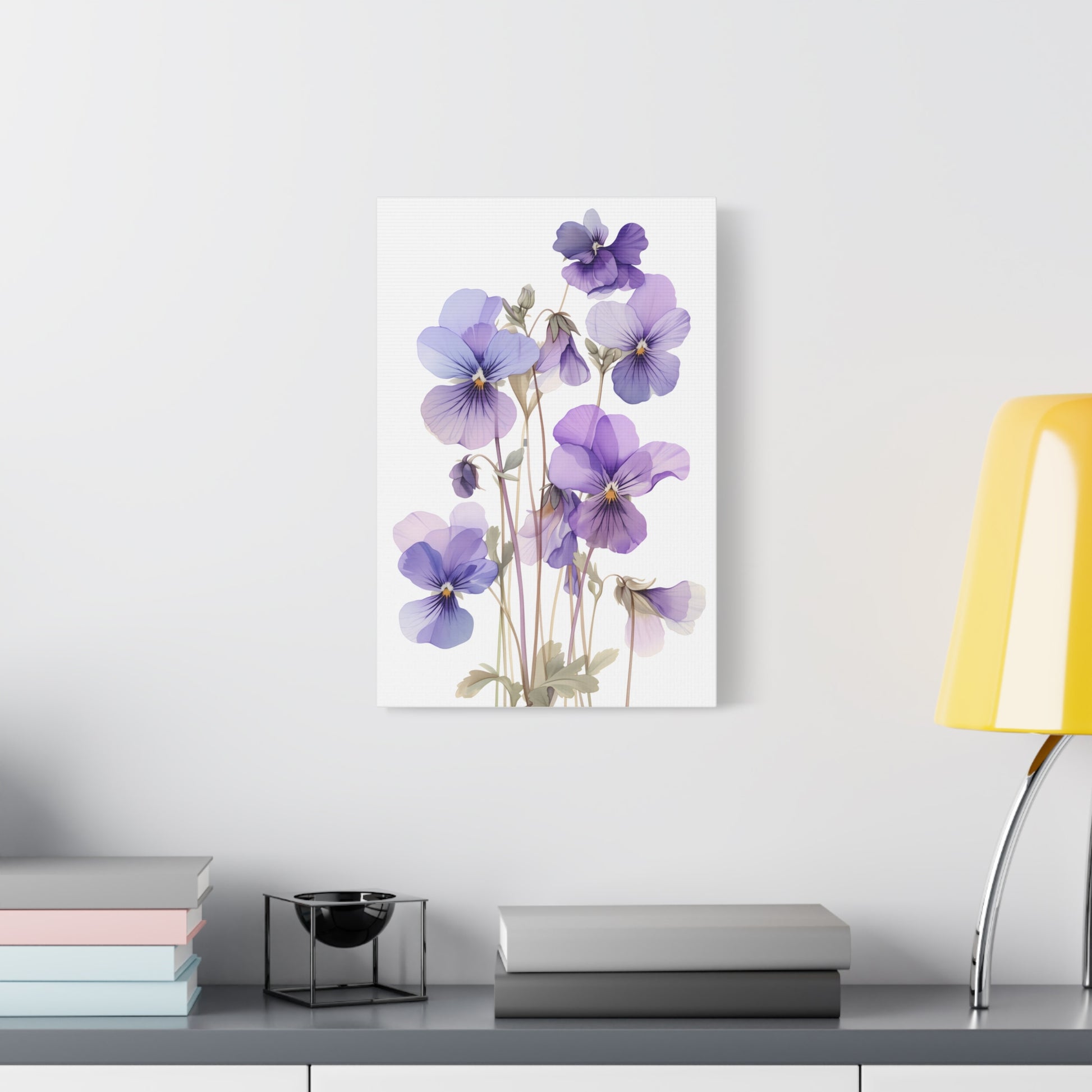 Lavender Whisper — Blue Purple Floral Botanical Print