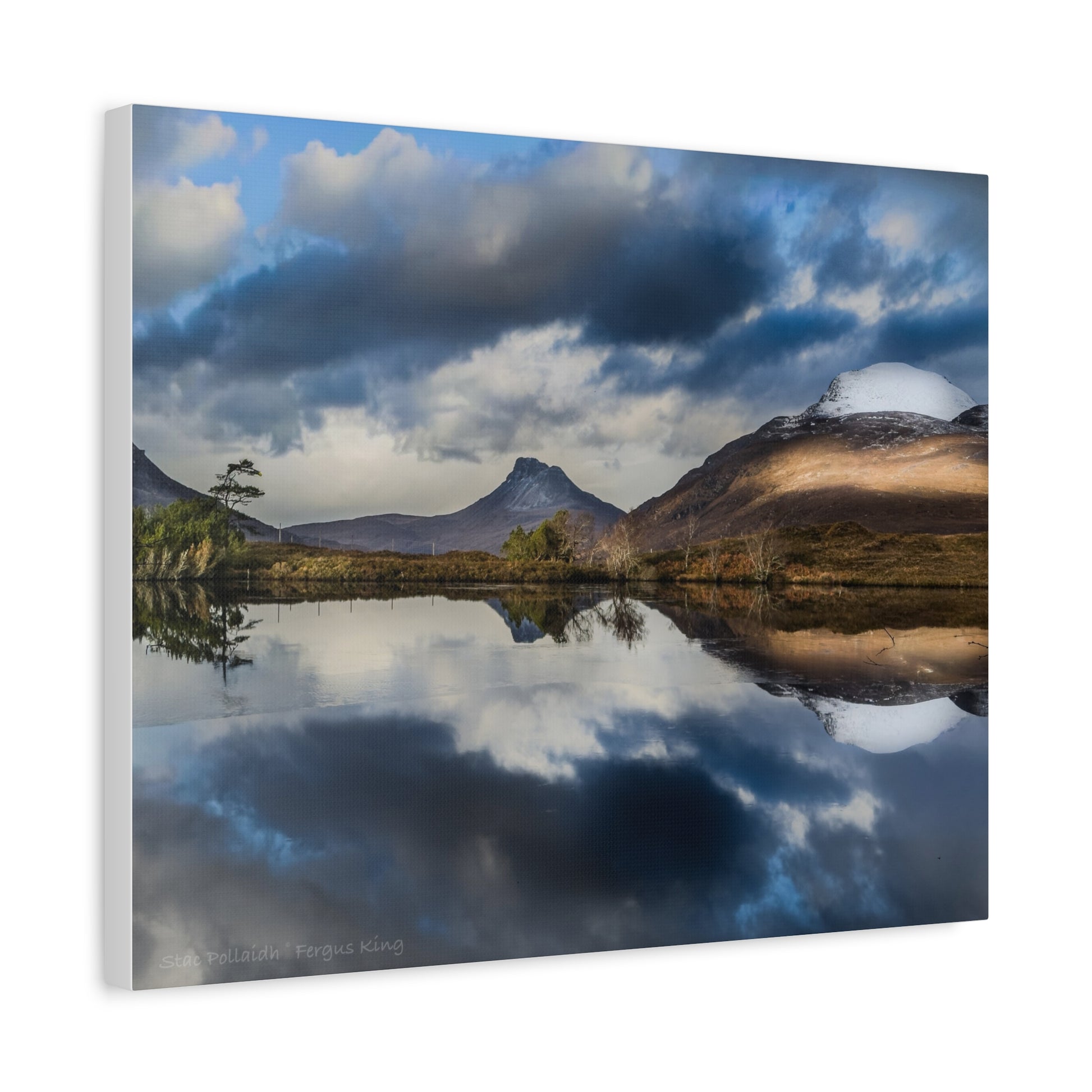 Stac Pollaidh Canvas Print – Scottish Highlands Landscape by Fergus King