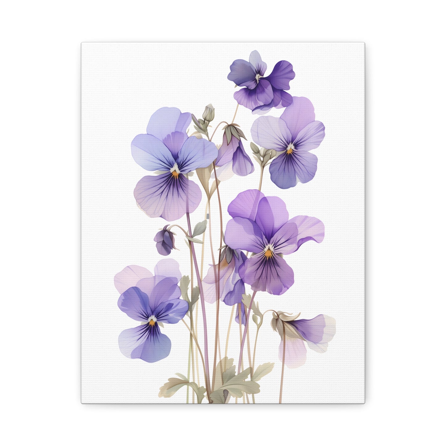 Lavender Whisper — Blue Purple Floral Botanical Print