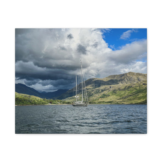 Inverie Sailboat canvas print – By photographer Fergus King