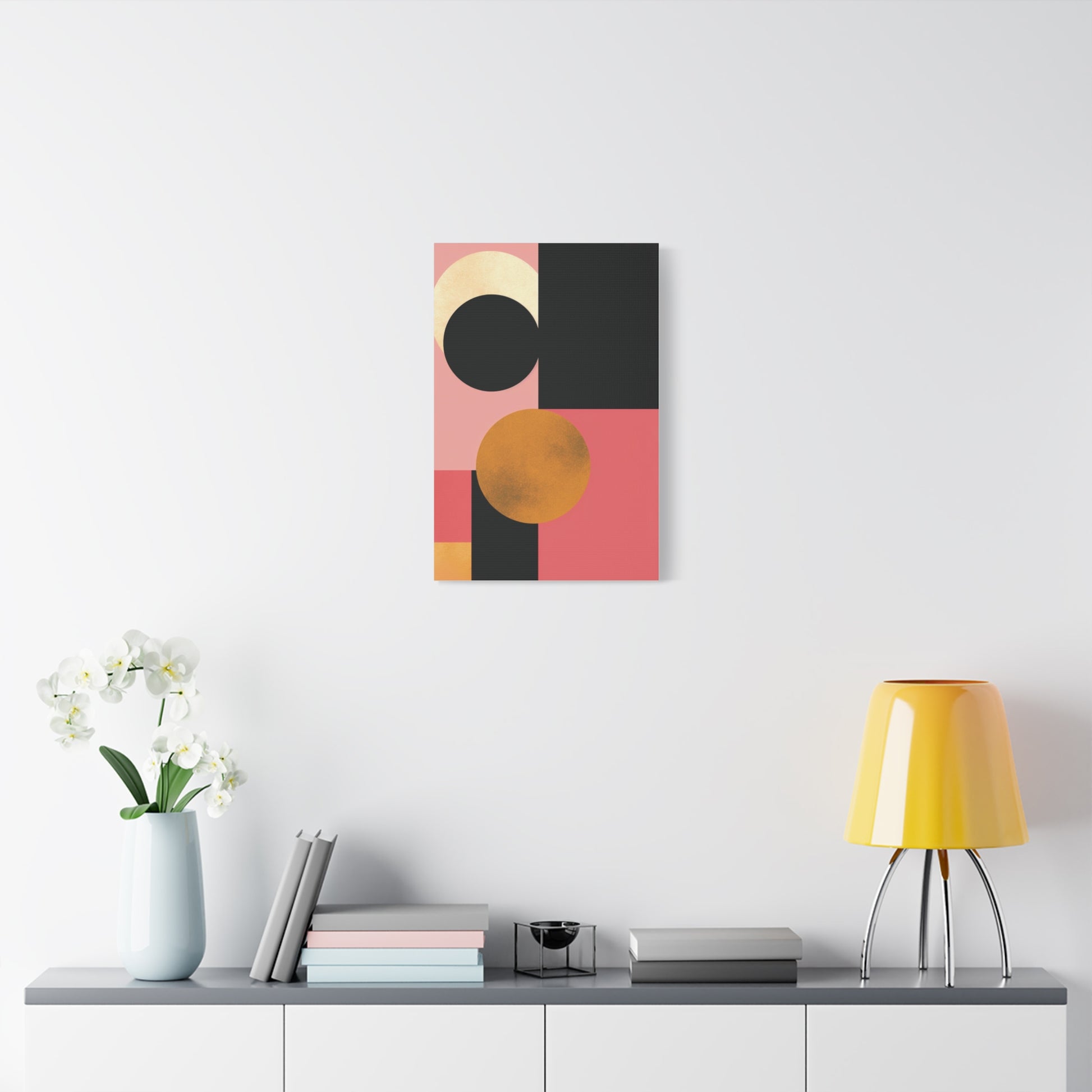 Golden Balance — Geometric Modern Wall Art